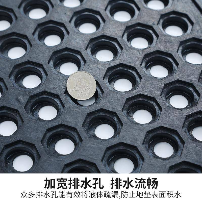 特厚厨房防滑防油商用拼接加厚酒店餐厅橡胶地垫饭店工厂隔水脚垫