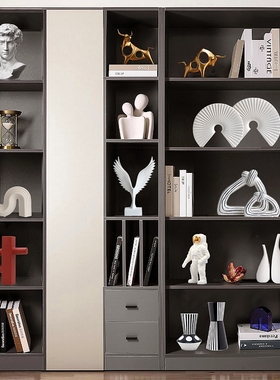 轻奢高档酒柜装饰品摆件现代客厅C办公室书柜电视柜家居软装工艺