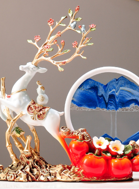 乔迁之喜c新居礼品搬家暖居礼物实用流沙画沙漏摆件家居客厅装饰