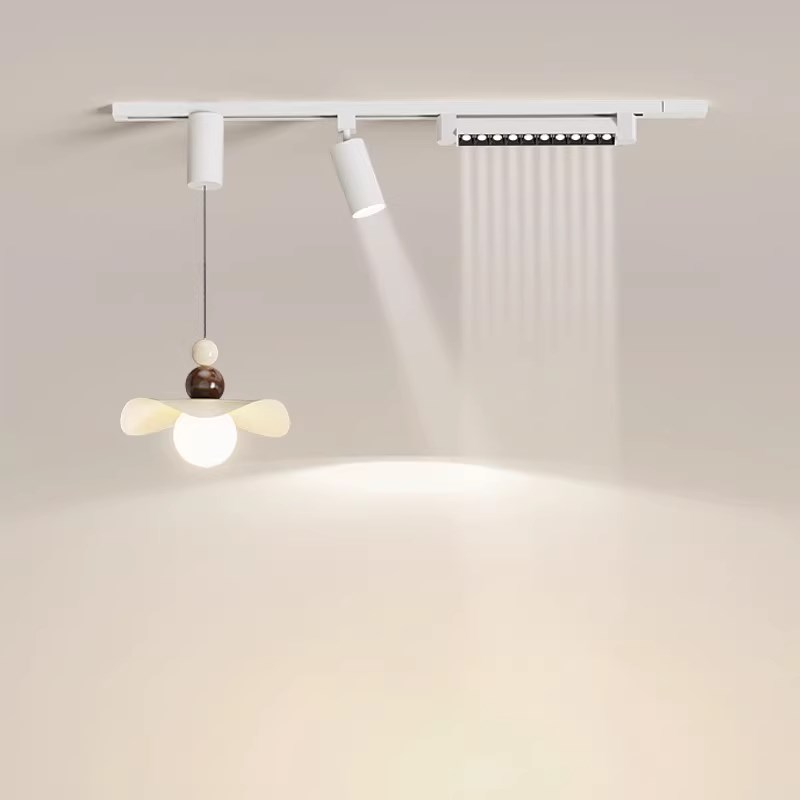 餐厅吊灯2025年新款奶油风y花苞餐桌灯具现代简约可移位轨道餐厅