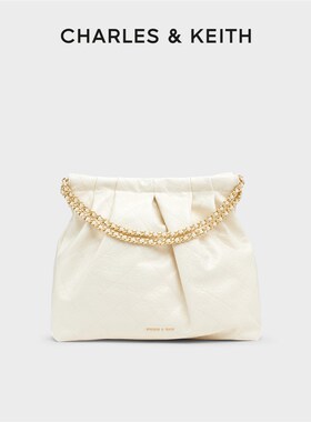 [包店专享]CHARLES&KEITHx托特包CK2-40671449大号链条单肩流浪包
