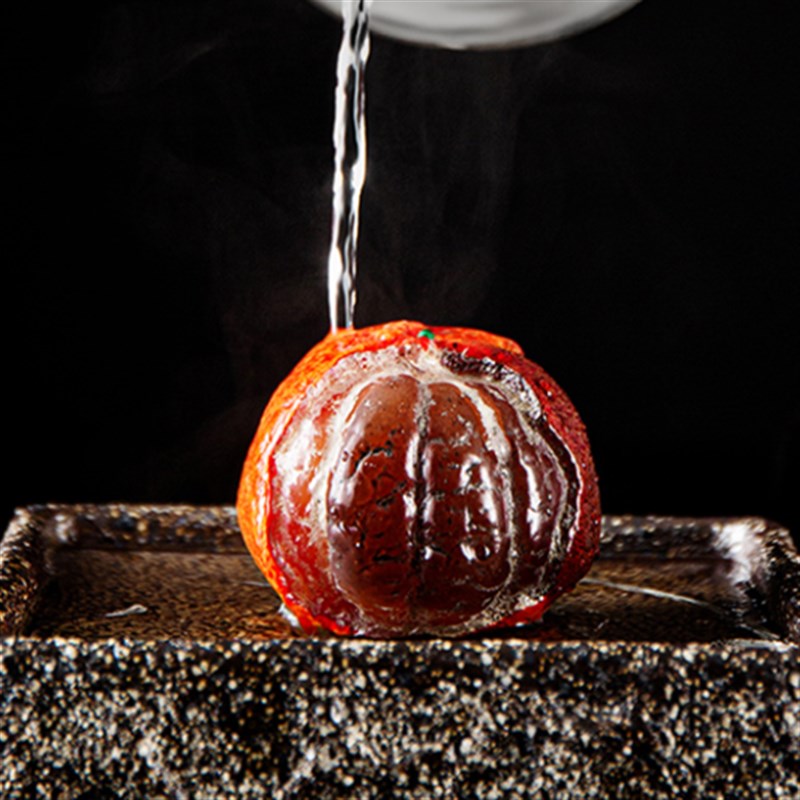 陶瓷功夫茶具茶桌茶盘茶台茶道茶玩摆H件精品可养变色橘子荔枝茶