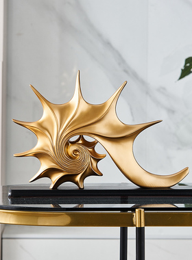 高档轻奢海螺酒柜j软装摆件家居高级办公室展示柜电视柜装饰工艺