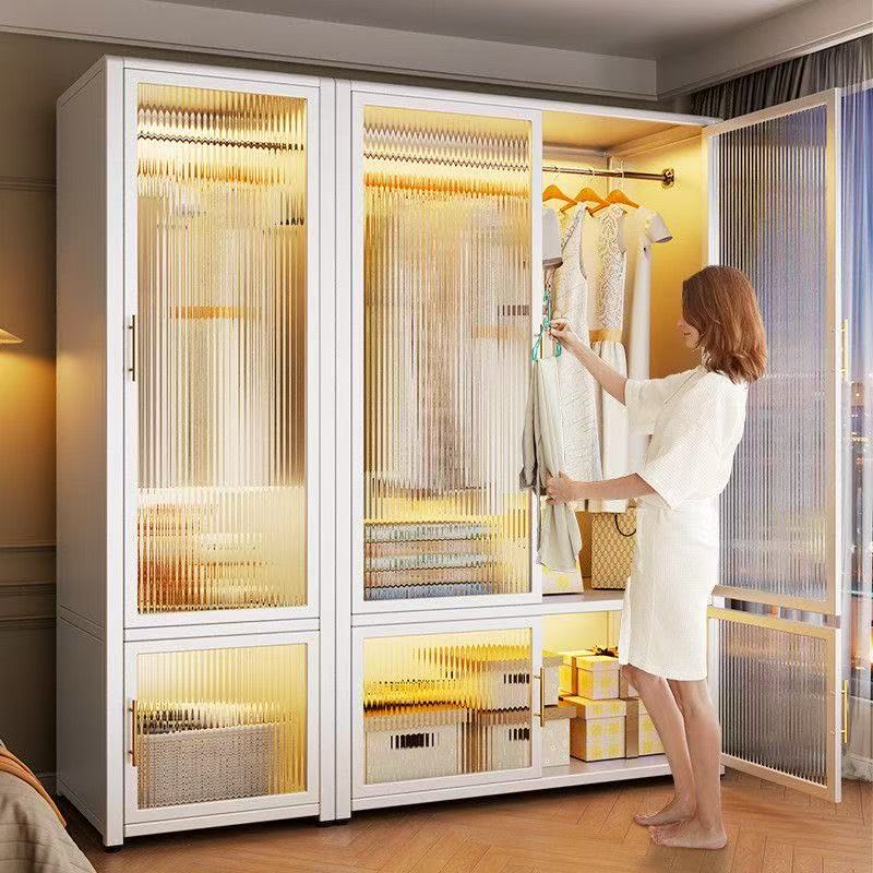 钢制衣柜家用卧室衣物被子收纳柜