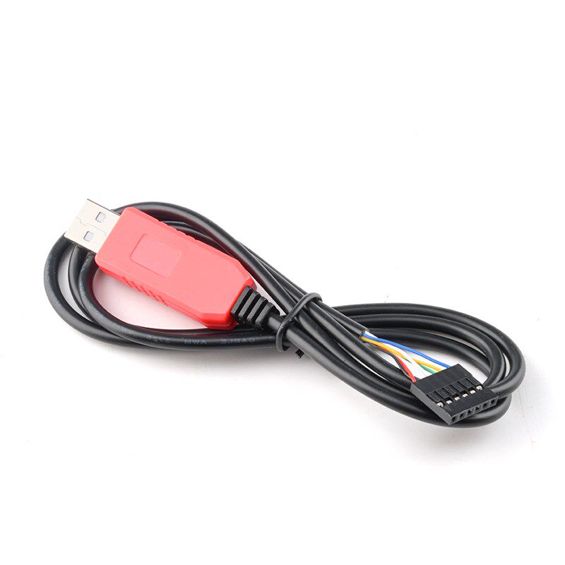 PL2303HXD下载线6PIN USB-TTL转换线用于开发调试烧录升级刷机