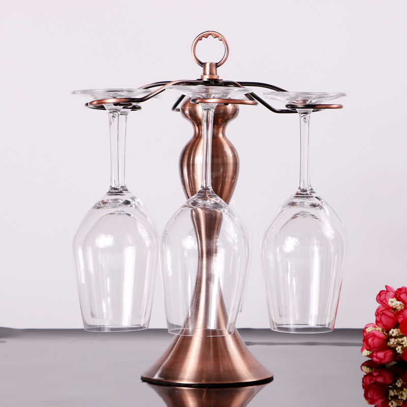 创意欧式高脚杯架酒杯架子酒柜装饰家用红酒架Q酒杯架倒挂酒杯摆