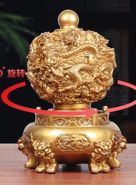 九转乾坤鼎摆件中式客p厅酒柜装饰品办公室桌摆设玄关开业工艺礼