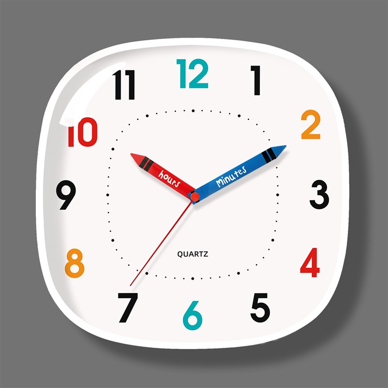 钟表挂钟客厅e静音家用电波钟 钟挂墙方形现代简约卧室石英钟2025