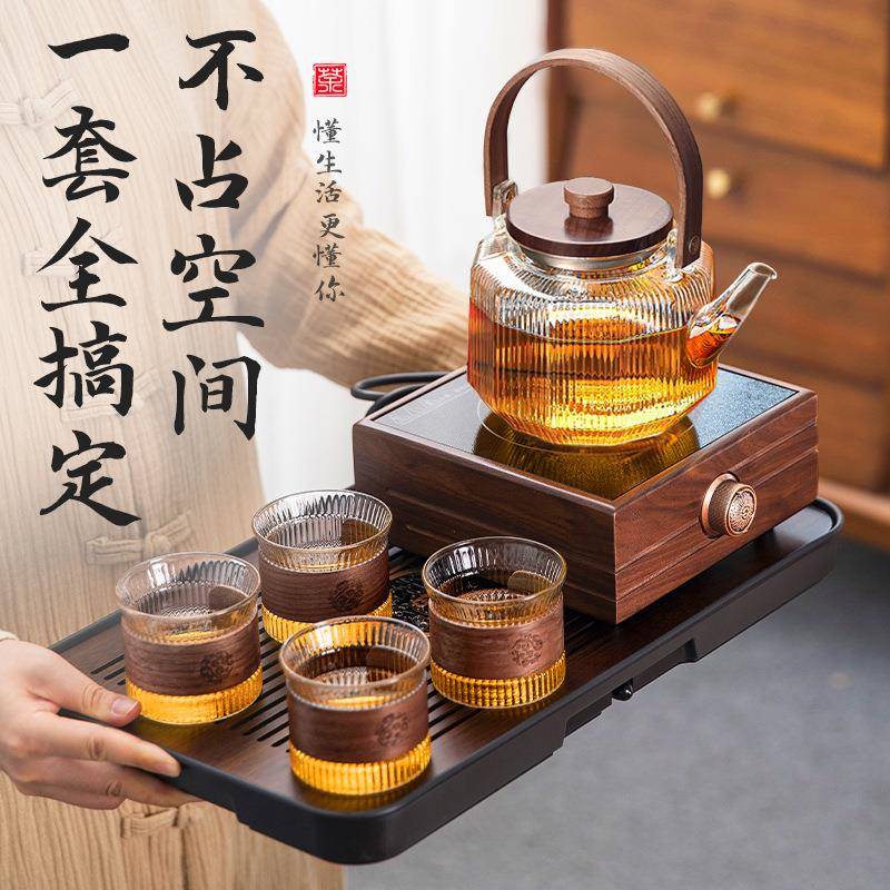 4JSH煮茶壶果煮泡茶器205新款煮茶2炉具明火玻璃F77T6J77烧水壶水