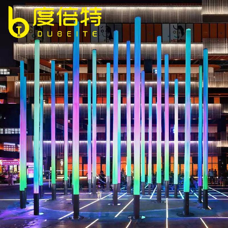 流光柱LED灯管户外灯光节互动七彩流水柱跑马灯防水派对可调光