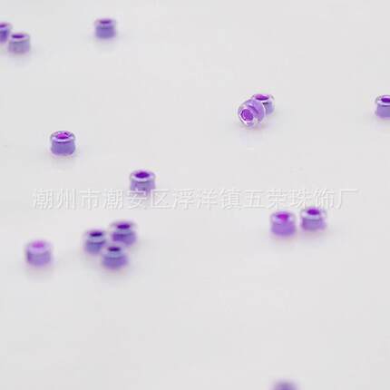 电W-53连R线珠玻璃米玻珠机绣璃散珠脑机绣珠盘WYE珠饰品辅料