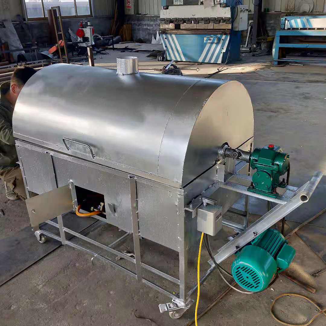 茶籽烘干炒料机桐籽自动翻炒炒货机棉籽自动控温炒籽机
