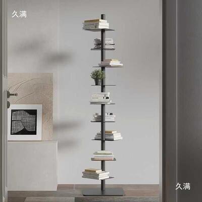 旋转形螺书YZN架旋展示架客厅铁家用转角置隐物架窄书艺柜