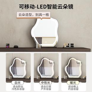 现代简约梳妆台纳收柜一卧USA室化妆桌床斗尾储物柜可体伸缩转角