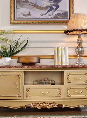 室电视柜间高柜房床尾816柜主卧实卧木床边理柜子大石台面小户型6