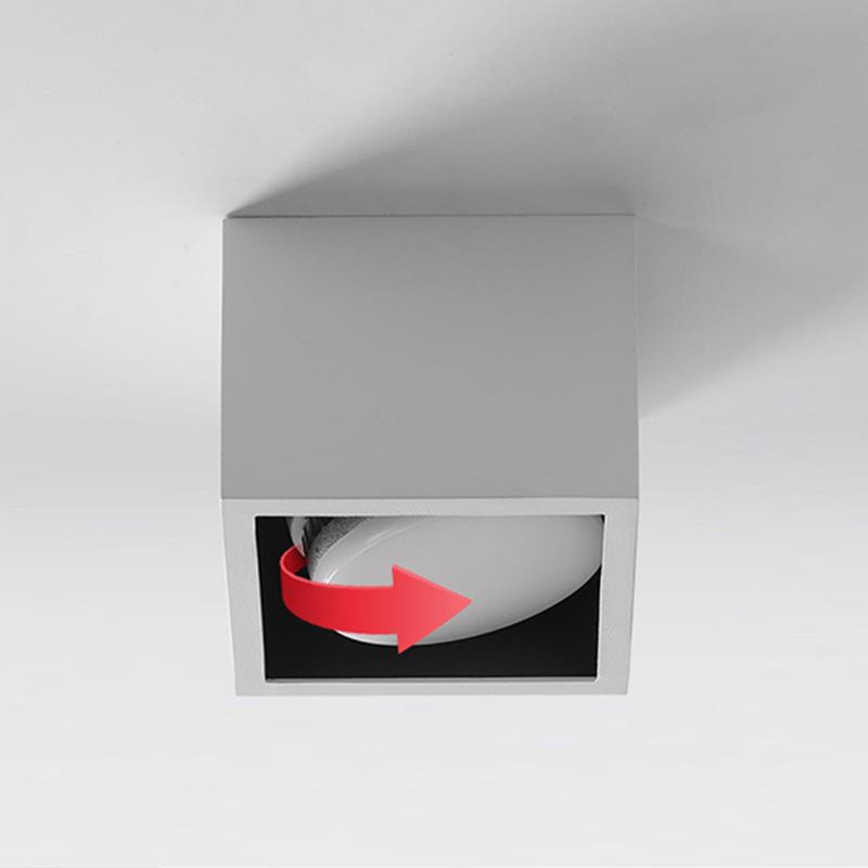 led明装筒灯天花灯客厅无灯照明吸顶走廊过可道灯灯调角主XQM度盒