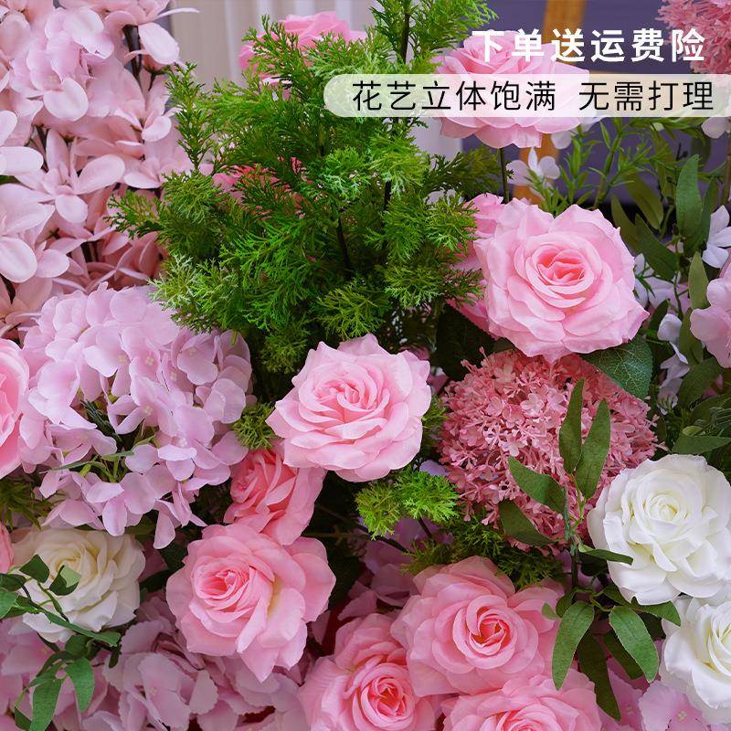 新地款成品车交仪式套装交车区花装饰假花路引花点花排花交车仪式