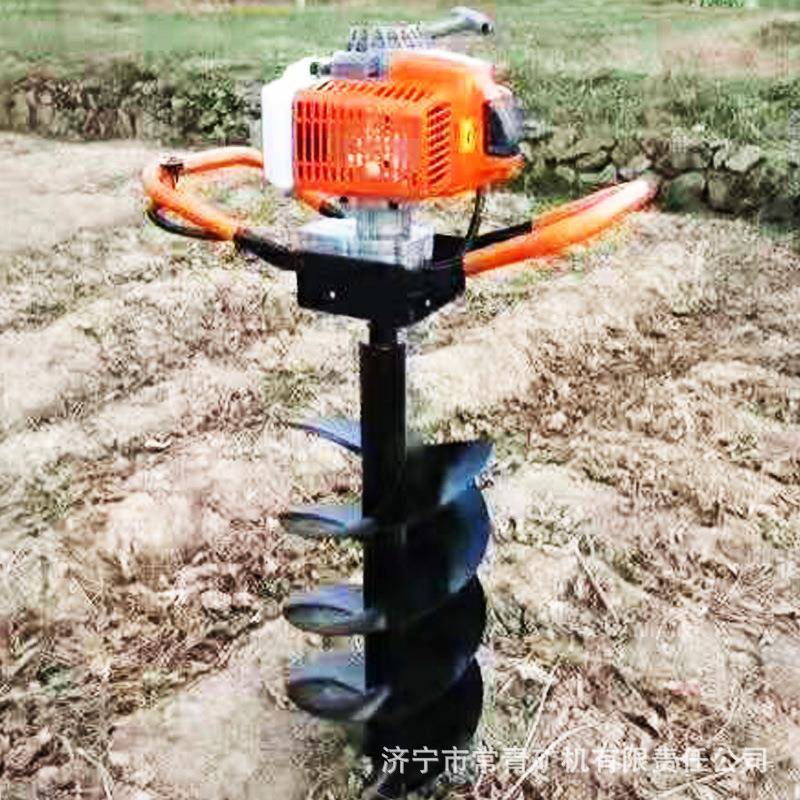 手无品牌/持旋孔挖钻程机穴双人二冲程螺旋钻开坑机汽油二冲植树
