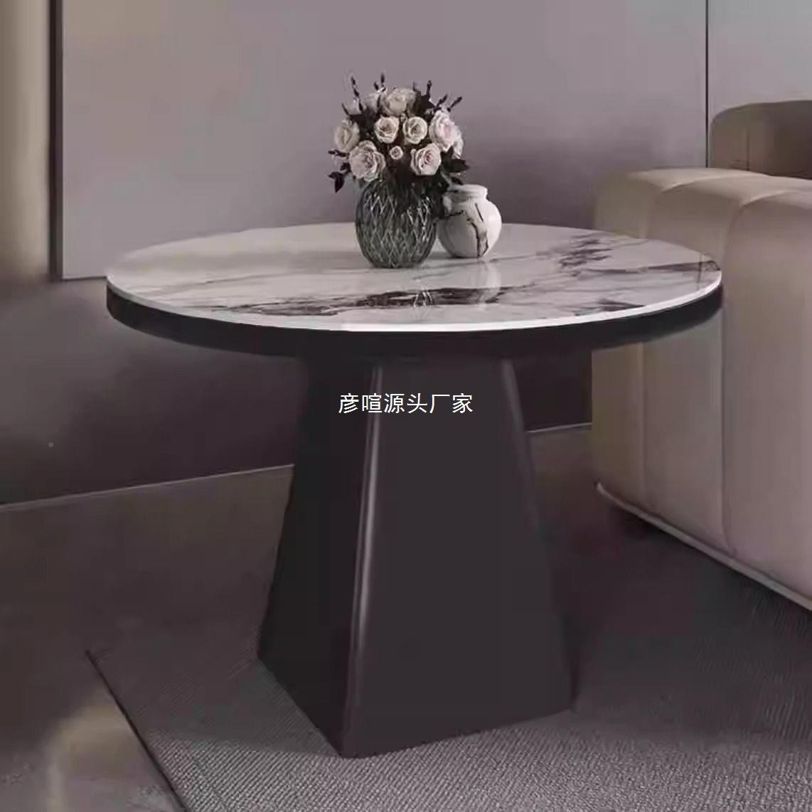 简现代约房几沙发角几茶家用客厅书多功能边几方形轻奢HAM岩板小