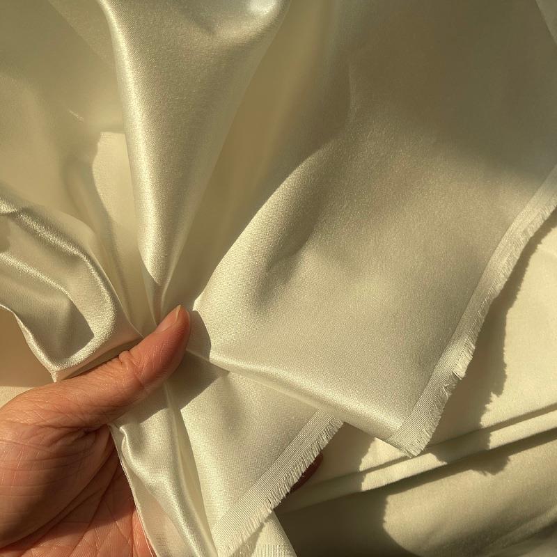 22mm丝缎5140门桑幅真丝棉棉面料丝绸EFM面料厂家直销55%蚕丝4%棉