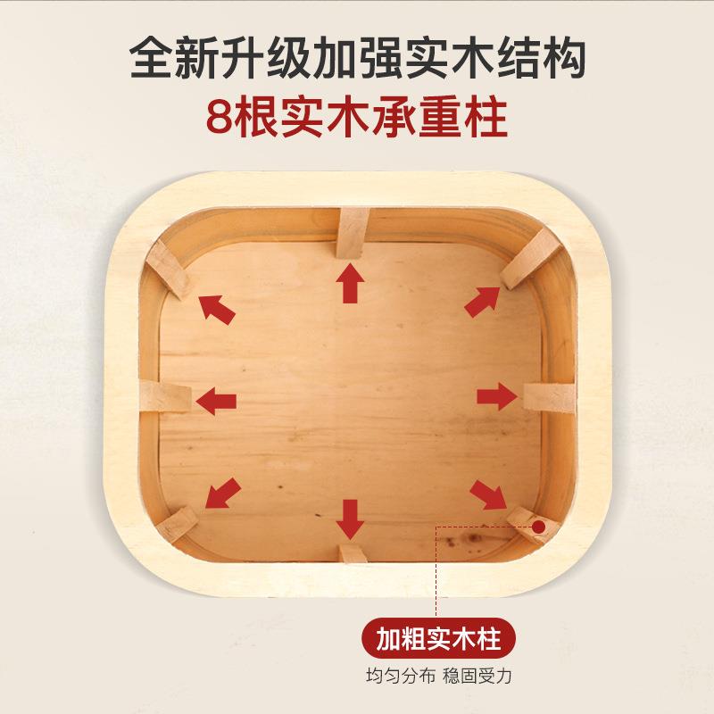 荆允藤编多功能实木纳凳子客厅可口坐储物织小矮凳983家编用收门