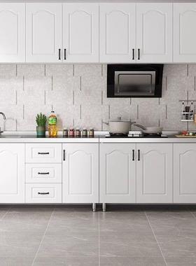 简PZZ易不钢台面橱柜用厨房用柜子租房厨柜家灶台柜一体水锈槽柜