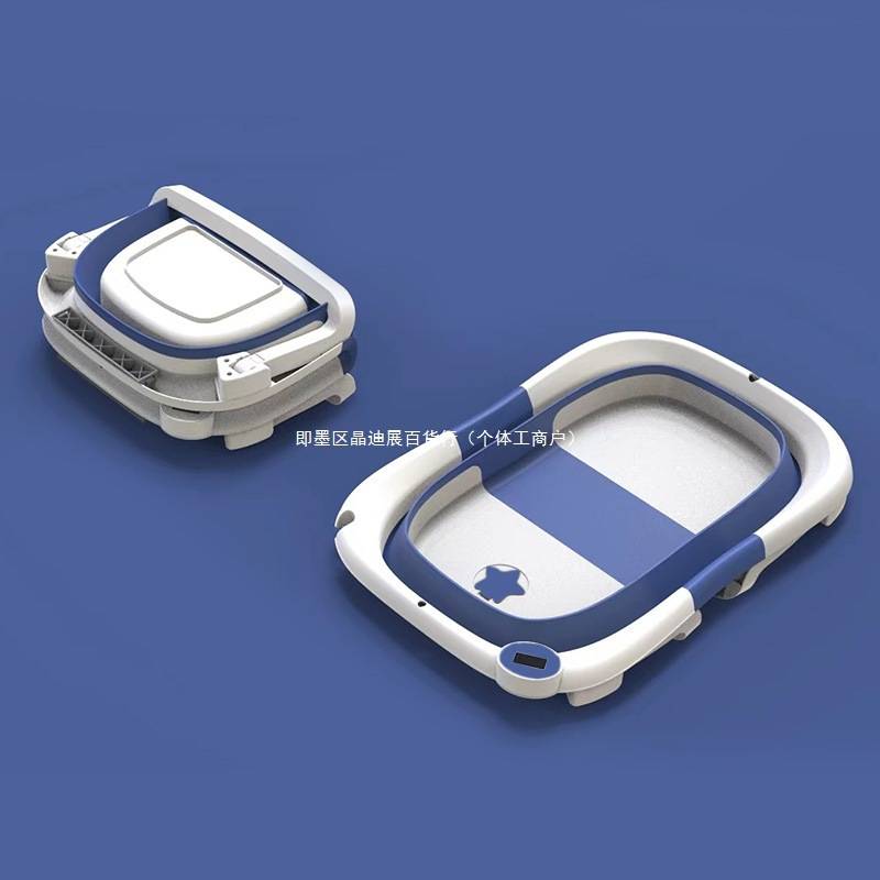 家用婴儿洗澡盆大号折叠宝宝浴盆可坐可躺感温新生婴儿澡盆沐浴桶