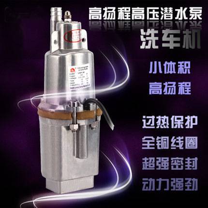 220V高扬程微型潜水泵家用高压洗车机洗车泵便携洗车器抽水电磁泵