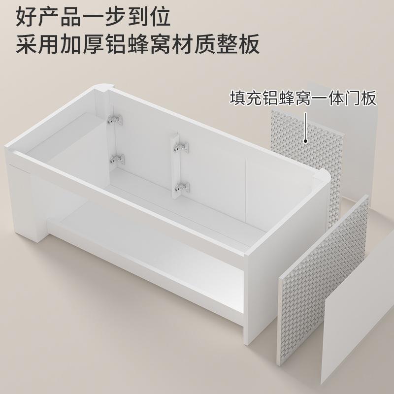 加浴QLL厚铝蜂窝带边柜防水圆角防撞智能镜柜组室合卫生间洗手柜