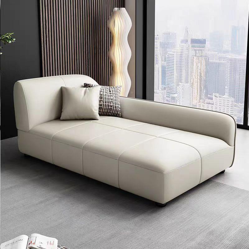 轻妃奢理极简免打防QTD猫抓皮室贵妃沙发客厅卧整装全实木单人贵