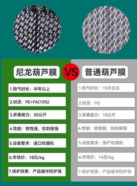 高压尼龙商2丝葫膜XYU电运冲输打包缓包装材料芦泡泡膜气垫膜大泡