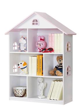 儿儿童书架玩具储物收纳柜宝读宝绘本架收67092置纳架幼园阅区落