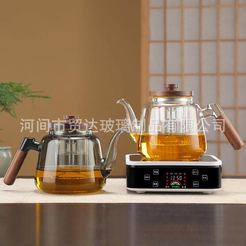 批煮茶壶玻璃耐高温餐蒸煮一体把壶大木容量新01烟灰款茶精壶煮茶,餐饮具,茶壶,淘宝优惠券,粉丝福利购,淘宝优惠卷