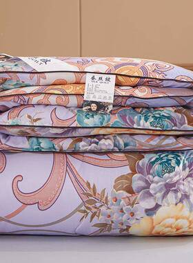 V45O蚕秋F76TH5J5丝被10桑蚕丝被冬加厚被0芯8斤双人春被子夏凉被