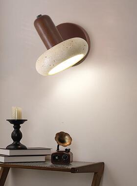 新款可设计卧室壁灯中古风阅书房墙壁带开关70434转主卧房间床头