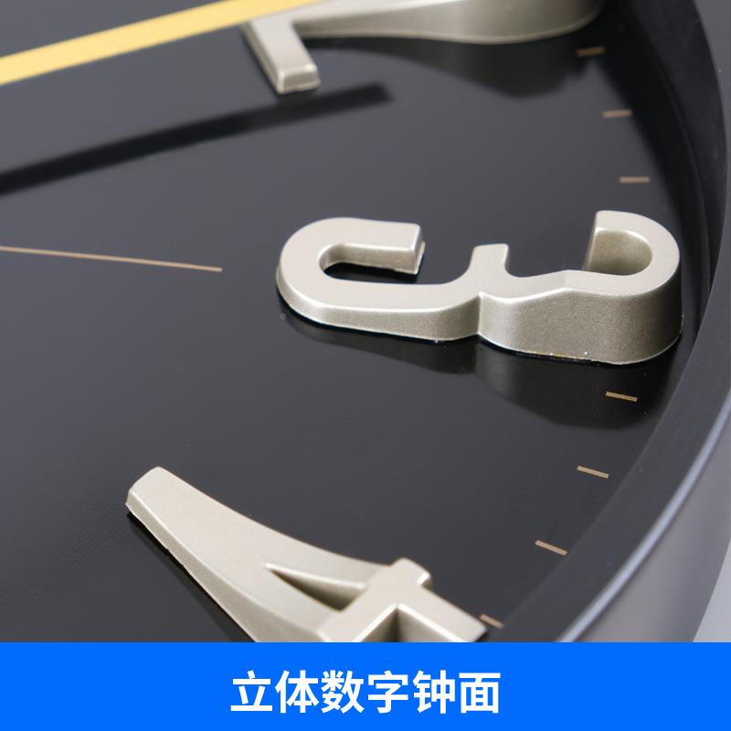 TQ简钟约创立体数字挂客LUE厅时尚卧室静音时钟挂墙表石J英意钟表
