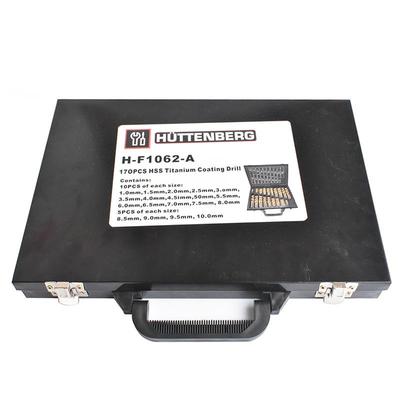 m高速钢镀钛麻花钻170pc-s电钻FNK打孔直柄钻头.010.0m木工钻头1