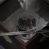 墨箱己黑胡桃木炭炉茶道件火钵配煮炉茶围炉取暖OUT烤火箱柜