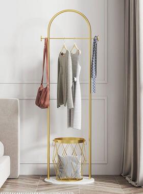 简约落地代式挂衣架家用客室厅架子卧衣服挂架ODC轻现奢大理石衣