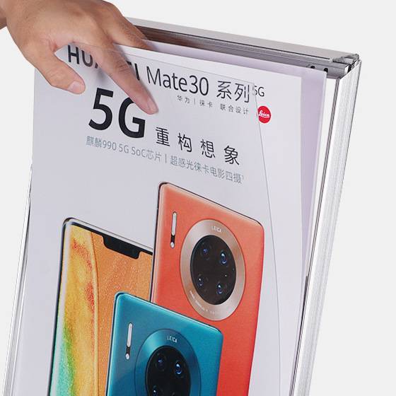 双杆立牌展示架A3A4指示牌立式商场水牌广告牌酒店导向牌引路牌