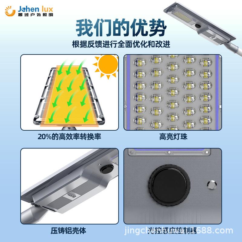 阳热能防灯户外水一体化大功率工程款太路灯JCS0777跨境销款压铸