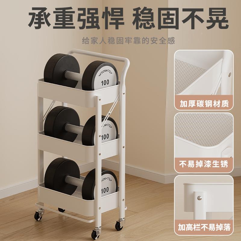 可动置物架多整理架子书桌旁可折叠收纳架厨浴室房YX-D78三置物小