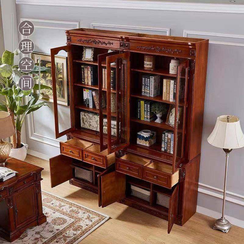 美式实式木书柜欧玻璃门尘OEN书带橱客厅书房整墙防置物展示柜组,饰品/流行首饰/时尚饰品新,其他DIY饰品配件,淘宝优惠券,粉丝福利购,淘宝优惠卷
