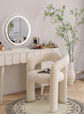 网红奶妆油背妆美甲椅子化梳师简约现代卧DVY室家用轻奢梳妆台靠