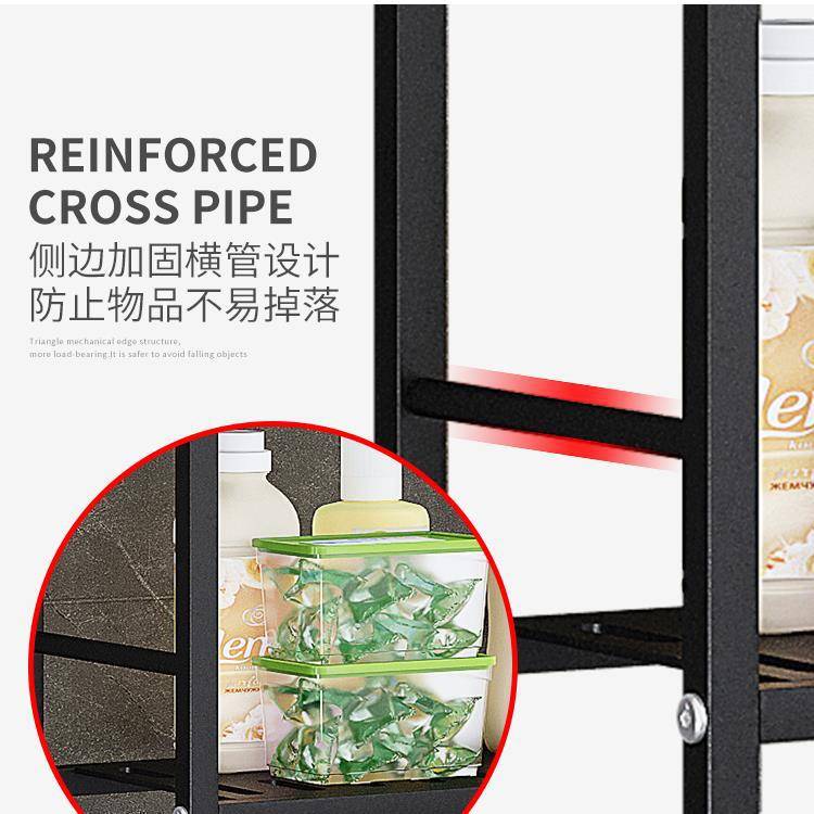 卫生间置物架落地浴室洗手间收纳厕所免打孔铁艺脸盆储物柜子厨房