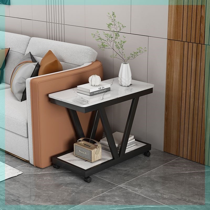 轻奢岩板沙发边几边桌可移动创意角几床头桌侧边柜迷你Z小桌子茶