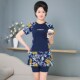 泳装 游泳衣女保守分体胖mm200斤遮肚显瘦加肥裙式 妈妈大码 五分裤