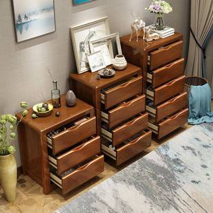 实四木斗柜抽柜屉柜卧ML—851 室收纳客厅三斗五橱房间床尾置物柜