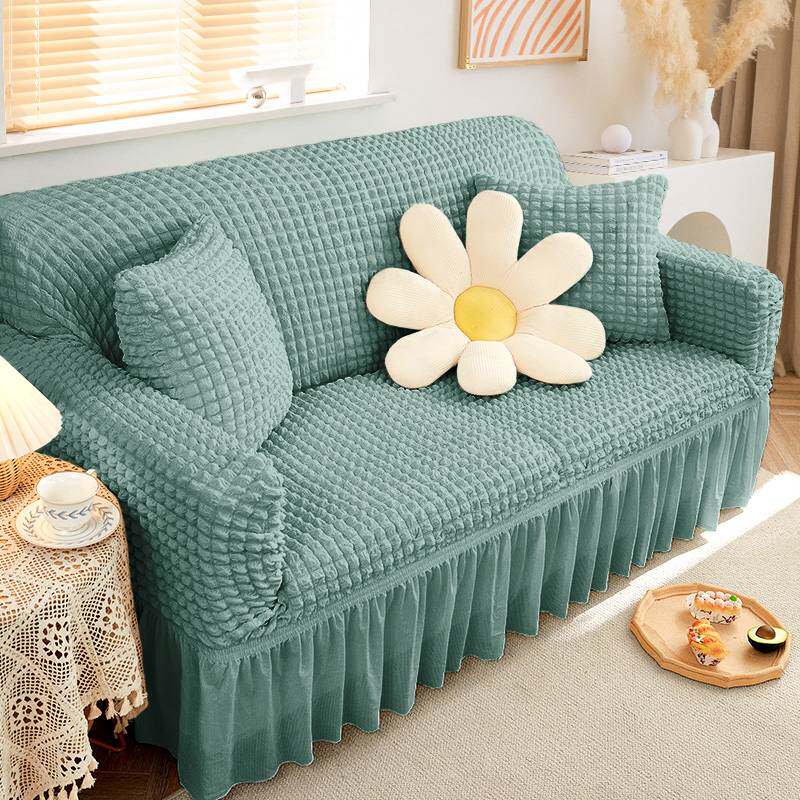 ALI6懒人弹力沙发套全包套四季通用三座一贵妃沙发罩一体式防