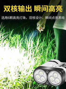 新款高亮1600LM手电筒 多功能强光磁吸工作灯 可旋转抱夹手电筒